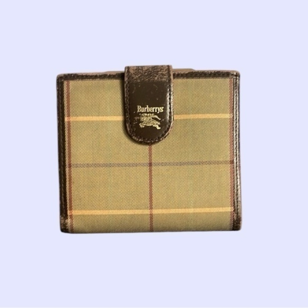Burberry Brown Plaid Wallet